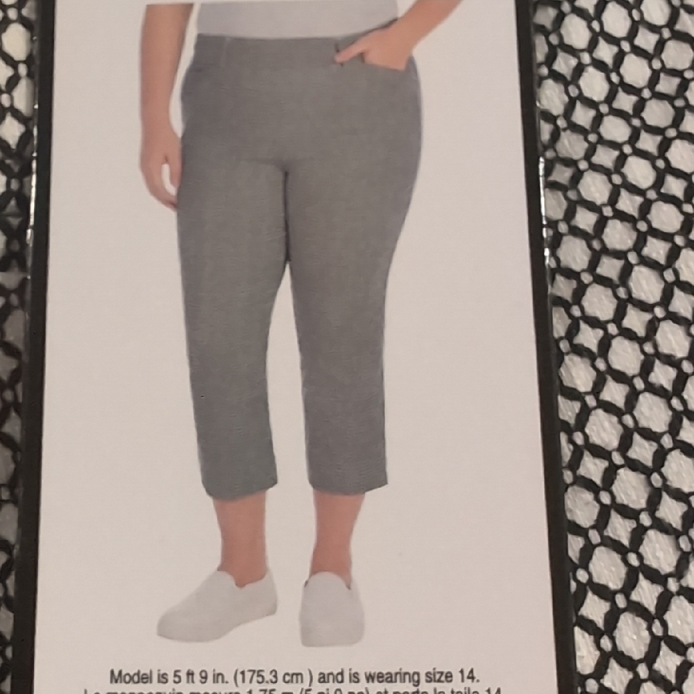 NEW Hilary Radley Pull-On Capris | Geometric